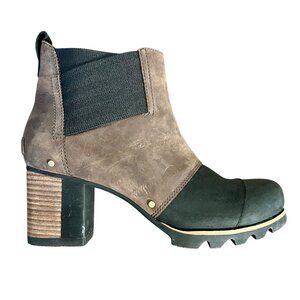 Sorel Addington Chunky Block Heel Ankle Boot Quiet Luxury Minimalist Money 8.5